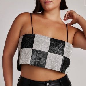 12th Tribe Shira Checkered Top